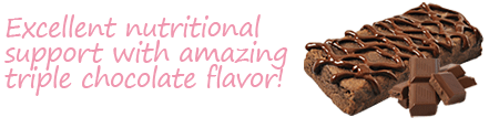 B3 Baby Bar offers excellent nutritional support with amazing triple chocolate flavor!