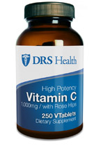 High Potency Vitamin C 1,000mg with Rose Hips (250 VTabs)